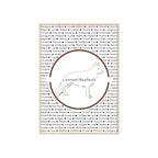 Poster i träram (tavla) med Tysk Schäfer (German Shepherd)-motiv