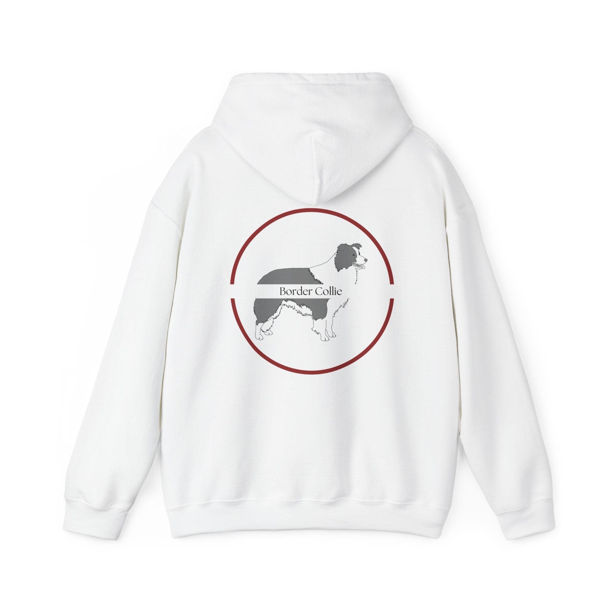 Hoodie med Border Collie-motiv