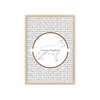 Poster i träram (tavla) med Tysk Schäfer (German Shepherd)-motiv