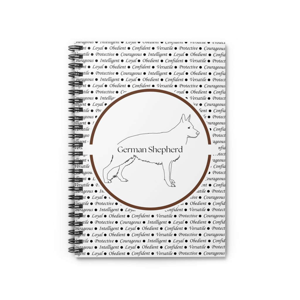 Anteckningsblock med Tysk Schäfer (German Shepherd)-motiv