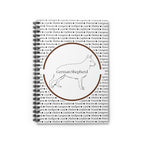 Anteckningsblock med Tysk Schäfer (German Shepherd)-motiv