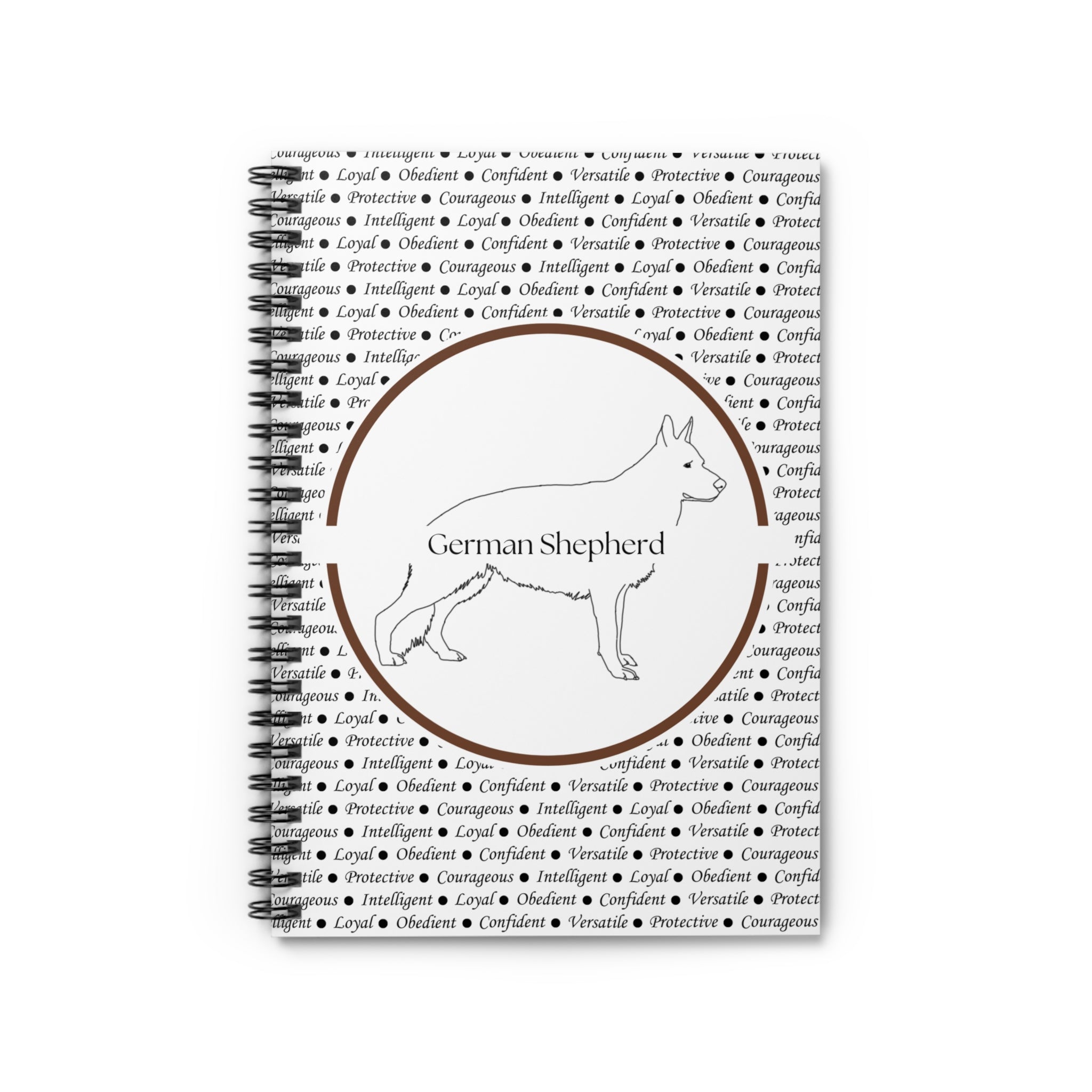 Anteckningsblock med Tysk Schäfer (German Shepherd)-motiv
