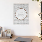 Poster i träram (tavla) med Tysk Schäfer (German Shepherd)-motiv