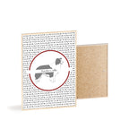 Poster i träram (tavla) med Border Collie-motiv