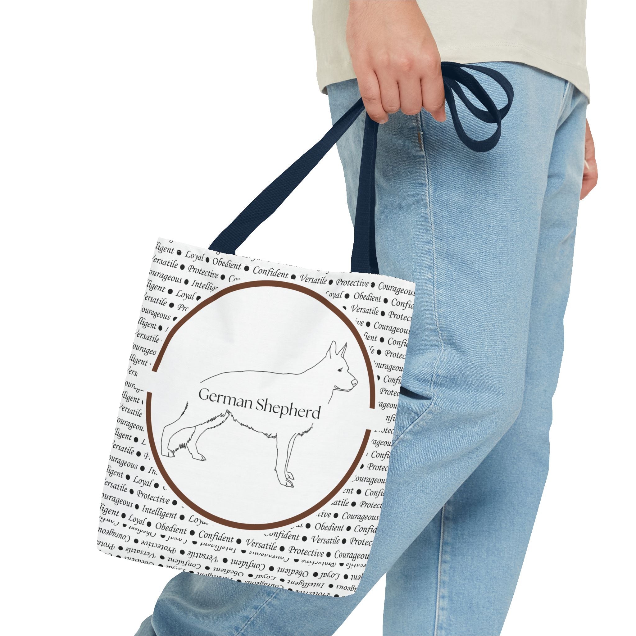 Tygväska med Tysk Schäfer (German Shepherd)-motiv