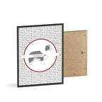 Poster i träram (tavla) med Border Collie-motiv