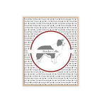 Poster i träram (tavla) med Border Collie-motiv