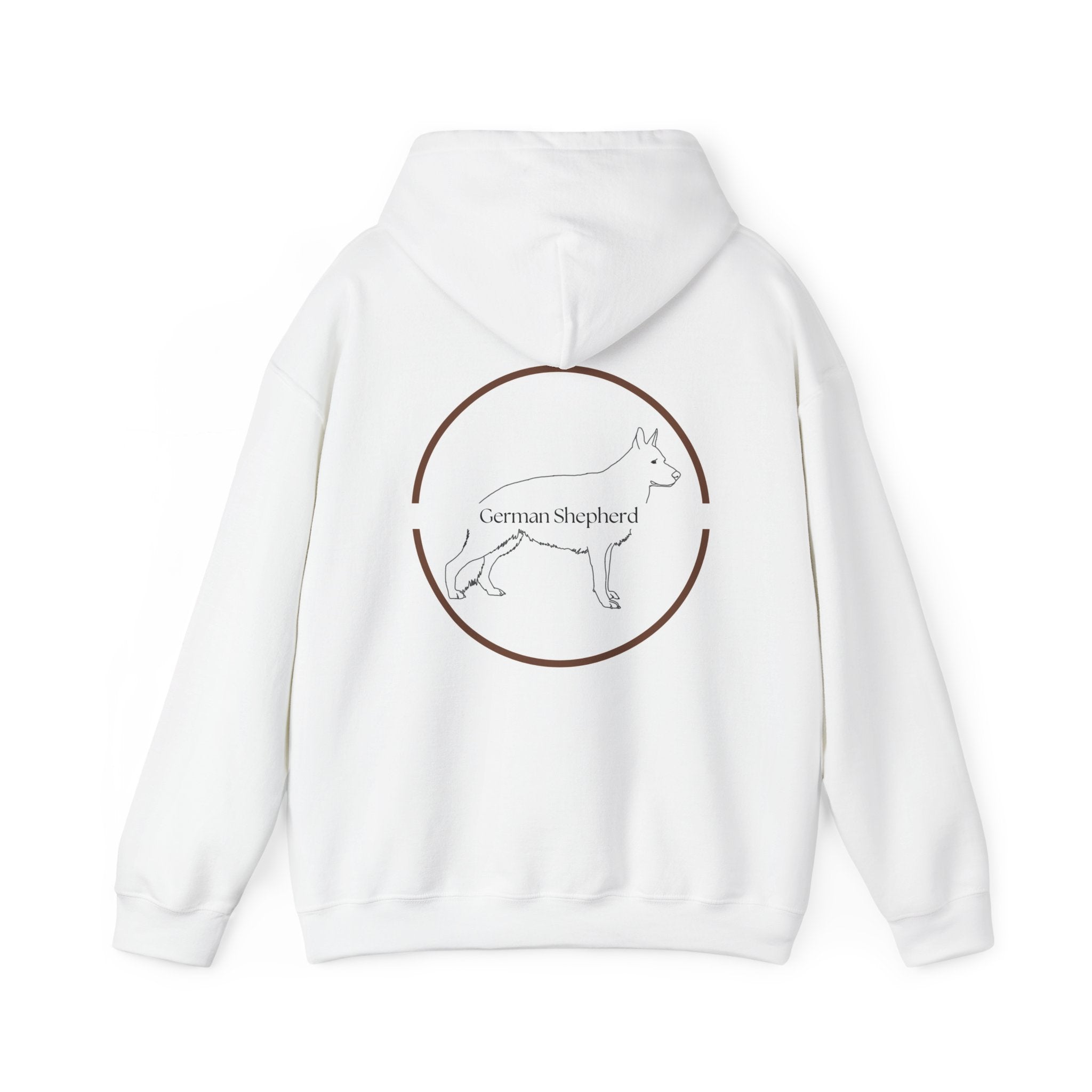 Hoodie med Tysk Schäfer (German Shepherd)-motiv