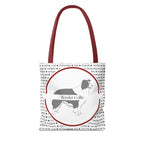 Tygväska med Border Collie-motiv