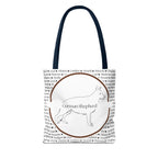 Tygväska med Tysk Schäfer (German Shepherd)-motiv