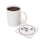 Glasunderlägg med Border Collie-motiv