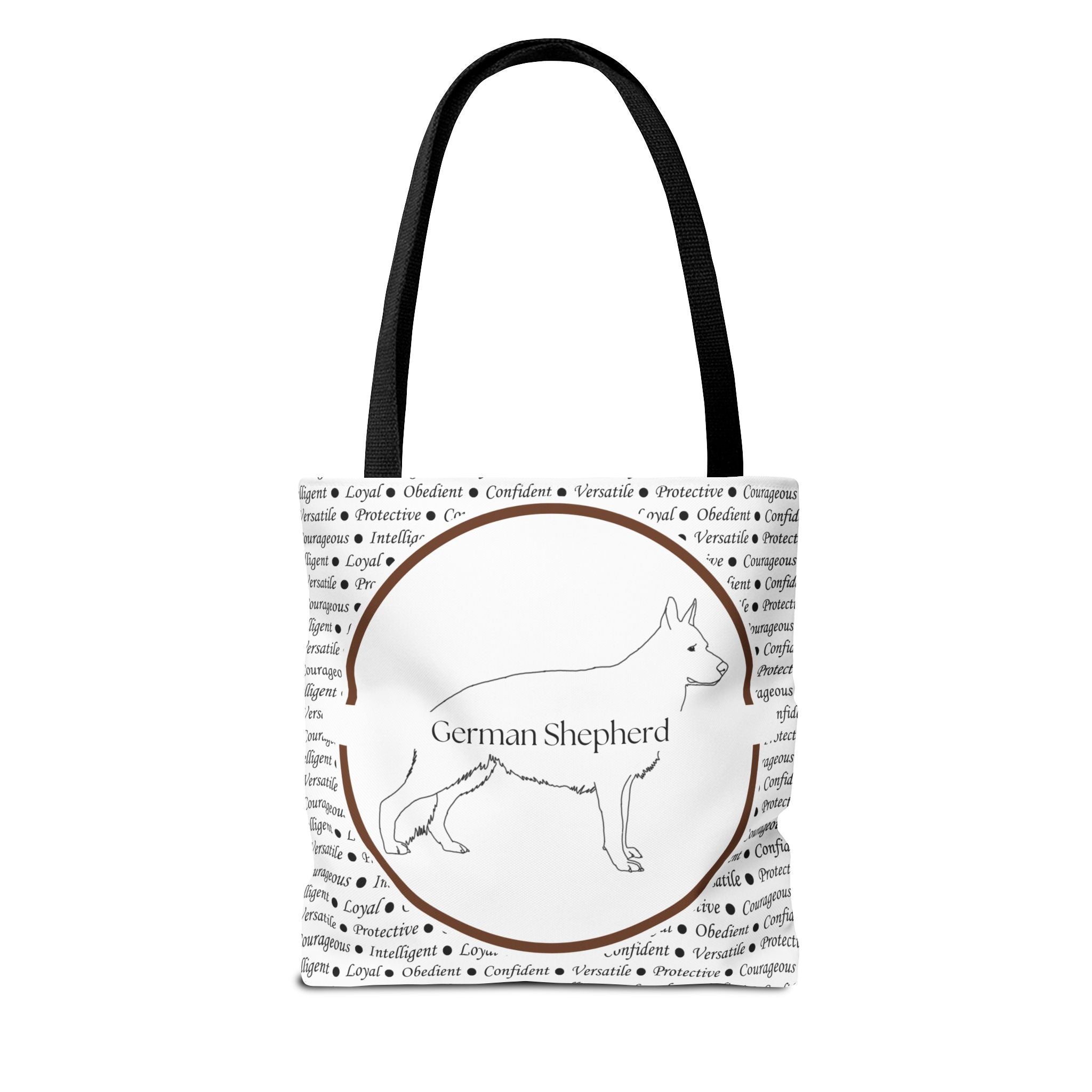 Tygväska med Tysk Schäfer (German Shepherd)-motiv