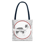 Tygväska med Border Collie-motiv