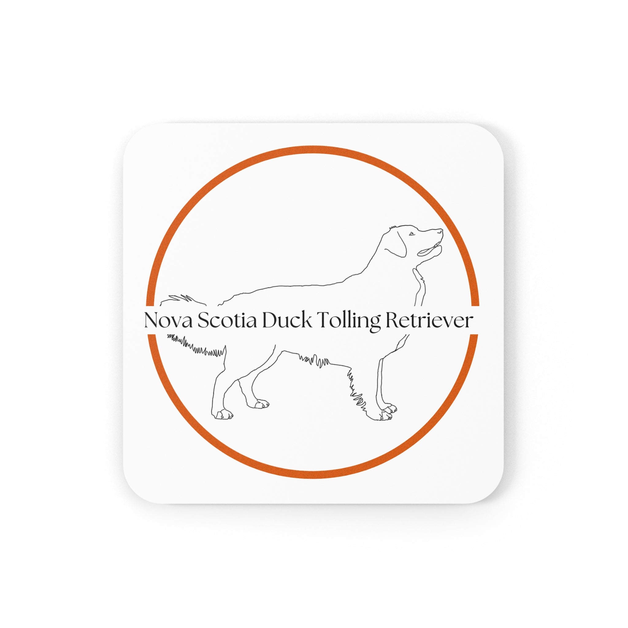Glasunderlägg med Nova Scotia Duck Tolling Retriever-motiv