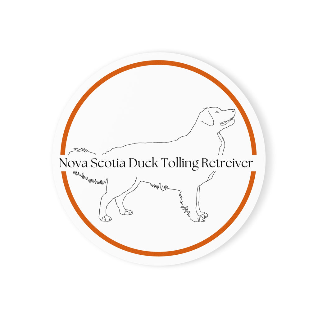 Glasunderlägg med Nova Scotia Duck Tolling Retriever-motiv