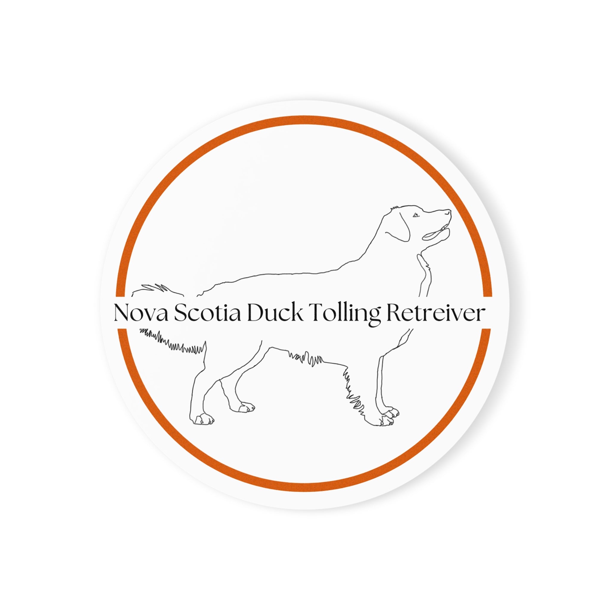 Glasunderlägg med Nova Scotia Duck Tolling Retriever-motiv