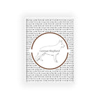 Poster i träram (tavla) med Tysk Schäfer (German Shepherd)-motiv