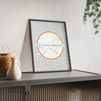 Poster i träram (tavla) med Nova Scotia Duck Tolling Retriever-motiv