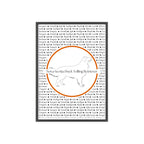 Poster i träram (tavla) med Nova Scotia Duck Tolling Retriever-motiv