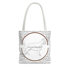 Tygväska med Tysk Schäfer (German Shepherd)-motiv