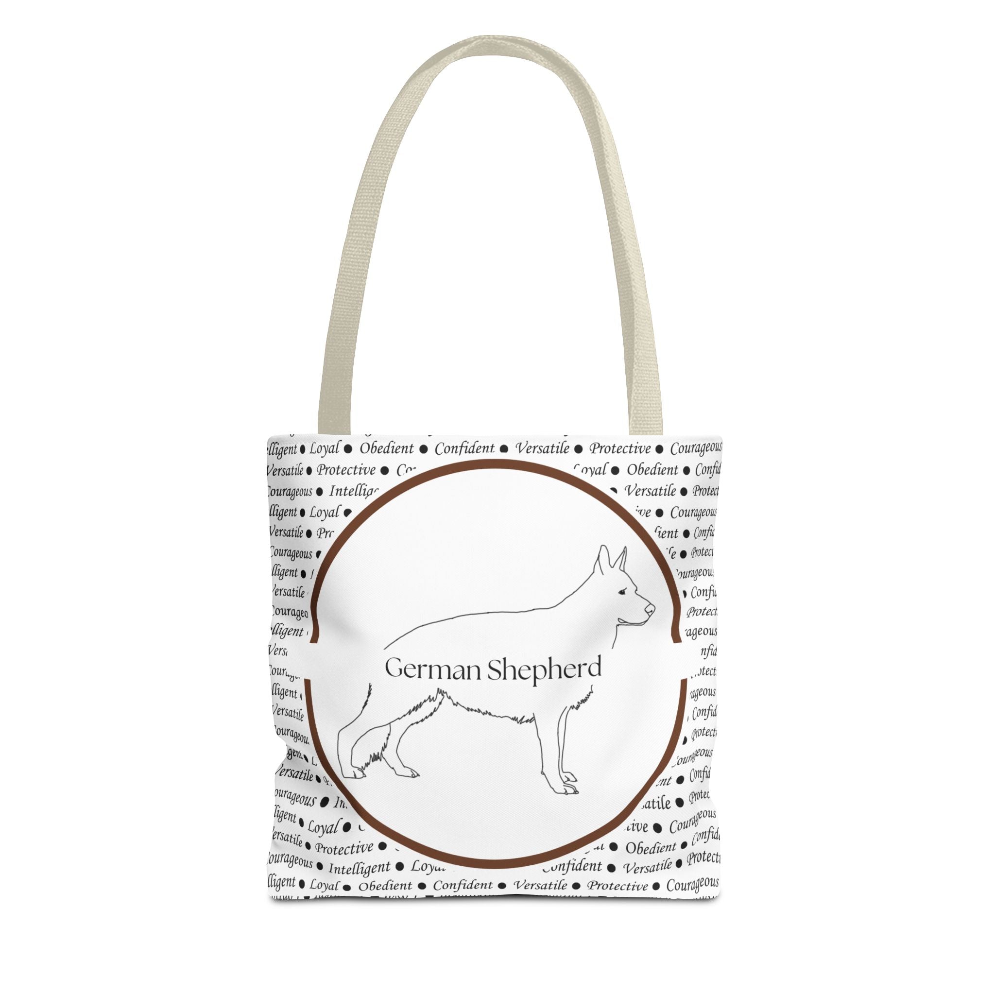 Tygväska med Tysk Schäfer (German Shepherd)-motiv