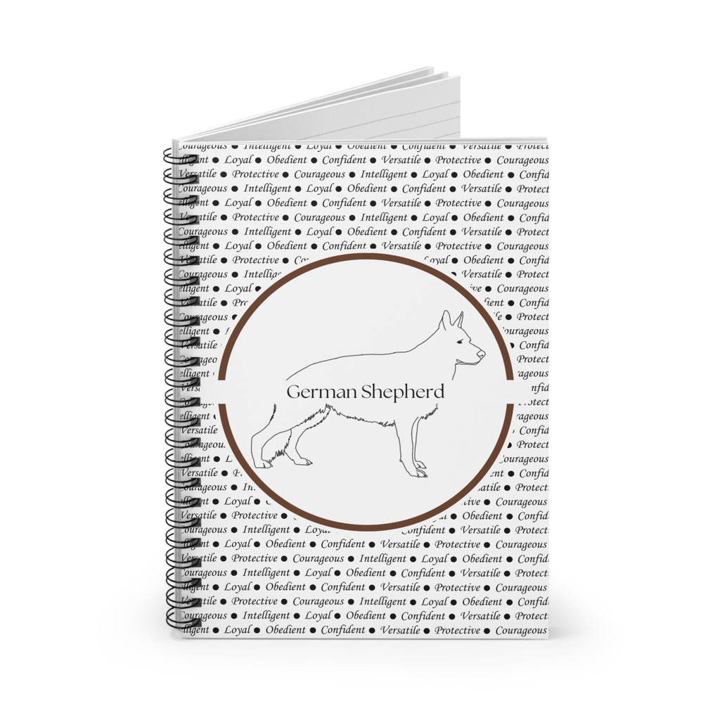 Anteckningsblock med Tysk Schäfer (German Shepherd)-motiv