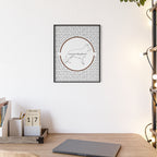 Poster i träram (tavla) med Tysk Schäfer (German Shepherd)-motiv