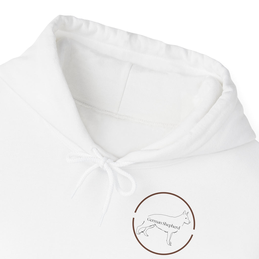 Hoodie med Tysk Schäfer (German Shepherd)-motiv