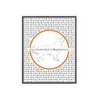 Poster i träram (tavla) med Nova Scotia Duck Tolling Retriever-motiv