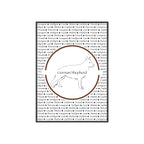 Poster i träram (tavla) med Tysk Schäfer (German Shepherd)-motiv