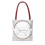 Tygväska med Tysk Schäfer (German Shepherd)-motiv