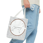 Tygväska med Tysk Schäfer (German Shepherd)-motiv