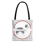 Tygväska med Border Collie-motiv