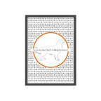 Poster i träram (tavla) med Nova Scotia Duck Tolling Retriever-motiv