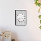 Poster i träram (tavla) med Tysk Schäfer (German Shepherd)-motiv