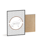 Poster i träram (tavla) med Tysk Schäfer (German Shepherd)-motiv