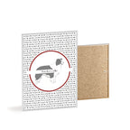 Poster i träram (tavla) med Border Collie-motiv