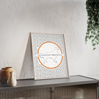 Poster i träram (tavla) med Nova Scotia Duck Tolling Retriever-motiv