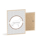 Poster i träram (tavla) med Tysk Schäfer (German Shepherd)-motiv