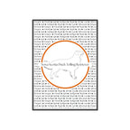 Poster i träram (tavla) med Nova Scotia Duck Tolling Retriever-motiv