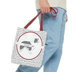 Tygväska med Border Collie-motiv