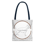 Tygväska med Tysk Schäfer (German Shepherd)-motiv