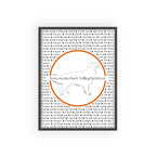 Poster i träram (tavla) med Nova Scotia Duck Tolling Retriever-motiv