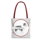 Tygväska med Border Collie-motiv