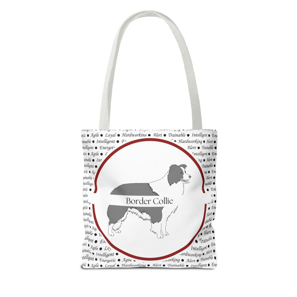 Tygväska med Border Collie-motiv