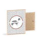 Poster i träram (tavla) med Border Collie-motiv