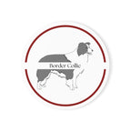 Glasunderlägg med Border Collie-motiv