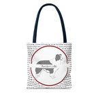 Tygväska med Border Collie-motiv