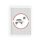 Poster i träram (tavla) med Border Collie-motiv