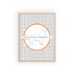 Poster i träram (tavla) med Nova Scotia Duck Tolling Retriever-motiv